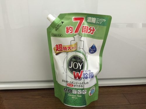 除菌ジョイコンパクト JOY 緑茶の香り 詰め替え 超特大 1065mL 食器用洗剤 P&G