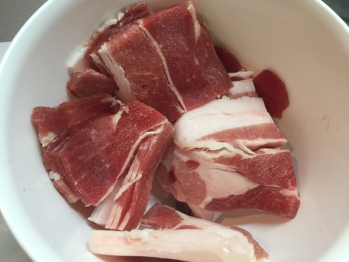 業務スーパー　冷凍　肉　国産豚バラ
