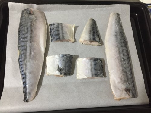 業務スーパー　塩サバフィーレ　ノルウェー産　焼き魚　冷凍　オーブン