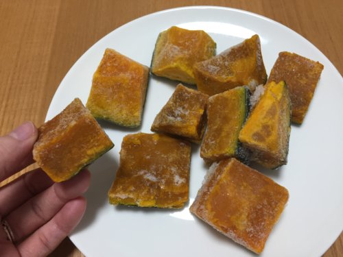 業務スーパー　冷凍　カボチャ　野菜　アレンジレシピ　