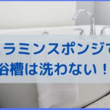 お風呂掃除　ブラシ　浴槽　浴室　メラミンスポンジ　メラミンクリーナー　注意　失敗