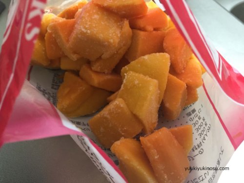 業務スーパー　冷凍マンゴー　カット　チャンク　500g　値段　カロリー　売り切れ　賞味期限　食べ方　アレンジ　コンビニ　比較